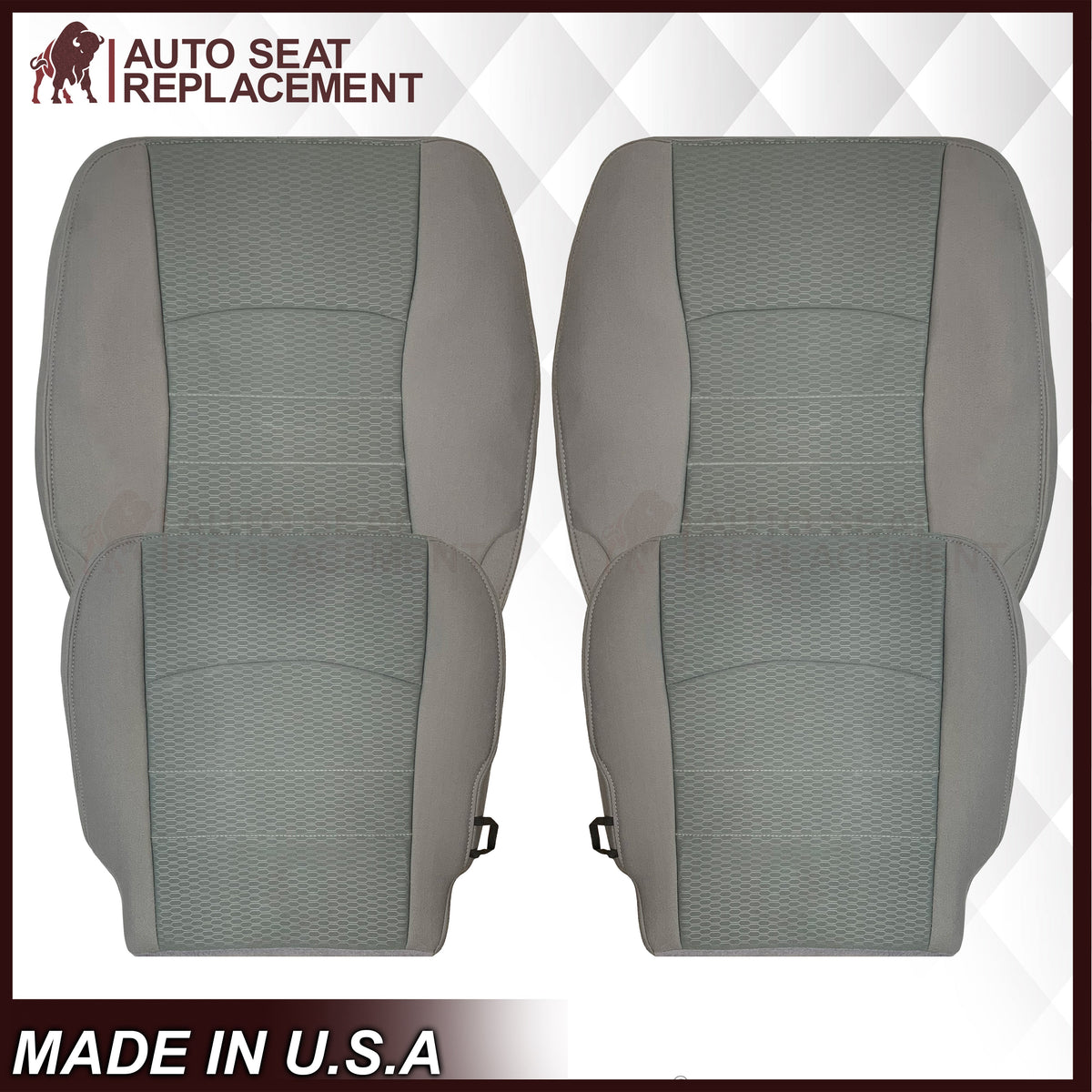 2013-2018 Dodge Ram ST Tradesman Bottom or Top Replacement Seat Cover: Cloth Diesel Gray