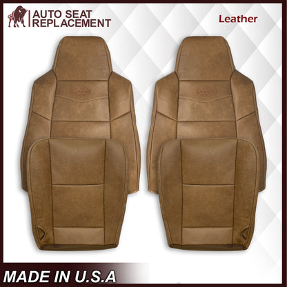 2002-2007 Ford F250 F350 King Ranch Replacement Raw Cowhide Genuine Leather Seat Covers