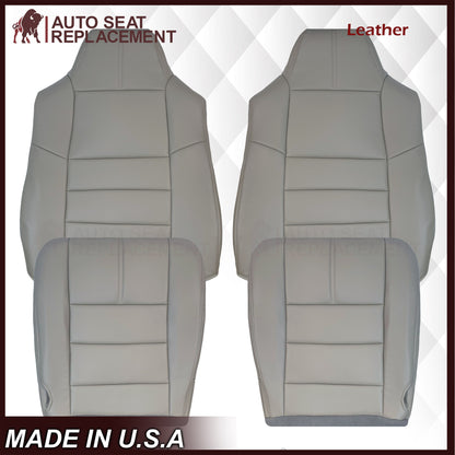 2008-2010 Ford F-250 F-350 F-450 F-550 Lariat Seat Cover in Medium Stone Gray: Choose From Variants