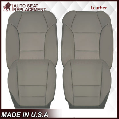 2007 - 2013 Acura MDX Driver Or Passenger Replacement Seat Covers: Non-Perforated Gray