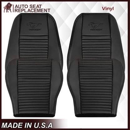 2003-2004 Ford Mustang Mach 1 ONE Replacement Leather Seat Cover in Ebony Black: Choose From Variation