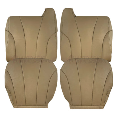 1999-2002 Chevy Silverado Work Truck in Dark Oak Tan Synthetic Leather