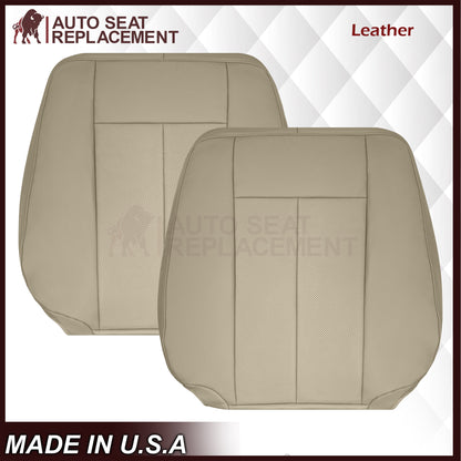 2007-2014 Ford Expedition Eddie Bauer/XLT Replacement Perforated Genuine Leather/Syn. Leather Seat Cover In Tan