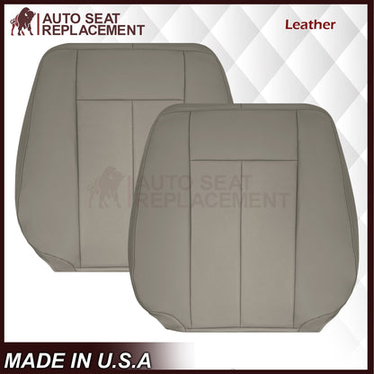 2007-2014 Ford Expedition Eddie Bauer/XLT PERFORATED Leather Replacement Seat Cover in Gray
