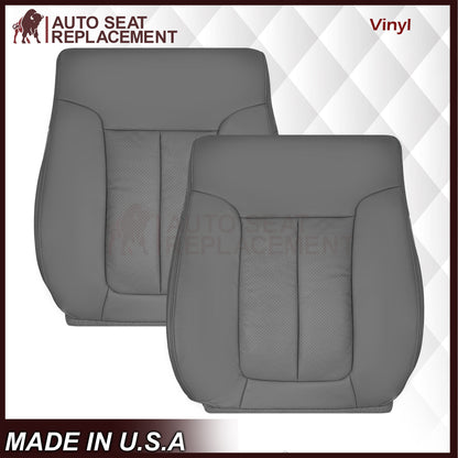 2009 - 2014 Ford F150 Lariat Crew Cab Perforated Replacement Seat Cover Steel Gray