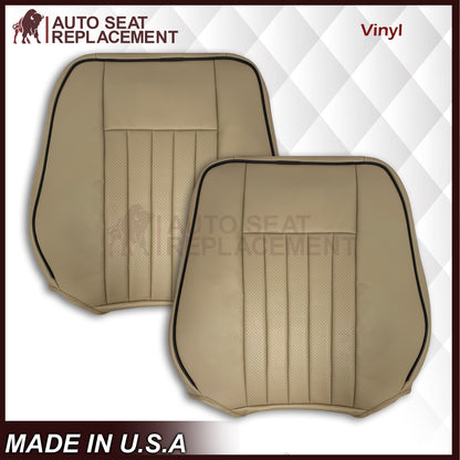 2005 2006 Lincoln Navigator Replacement Seat Covers in Camel Tan: Choose Genuine Leather or Vinyl