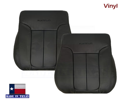 2009 - 2014 Ford F-150 PLATINUM EDITION Perforated Genuine Leather or Synthetic Leather Seat Covers