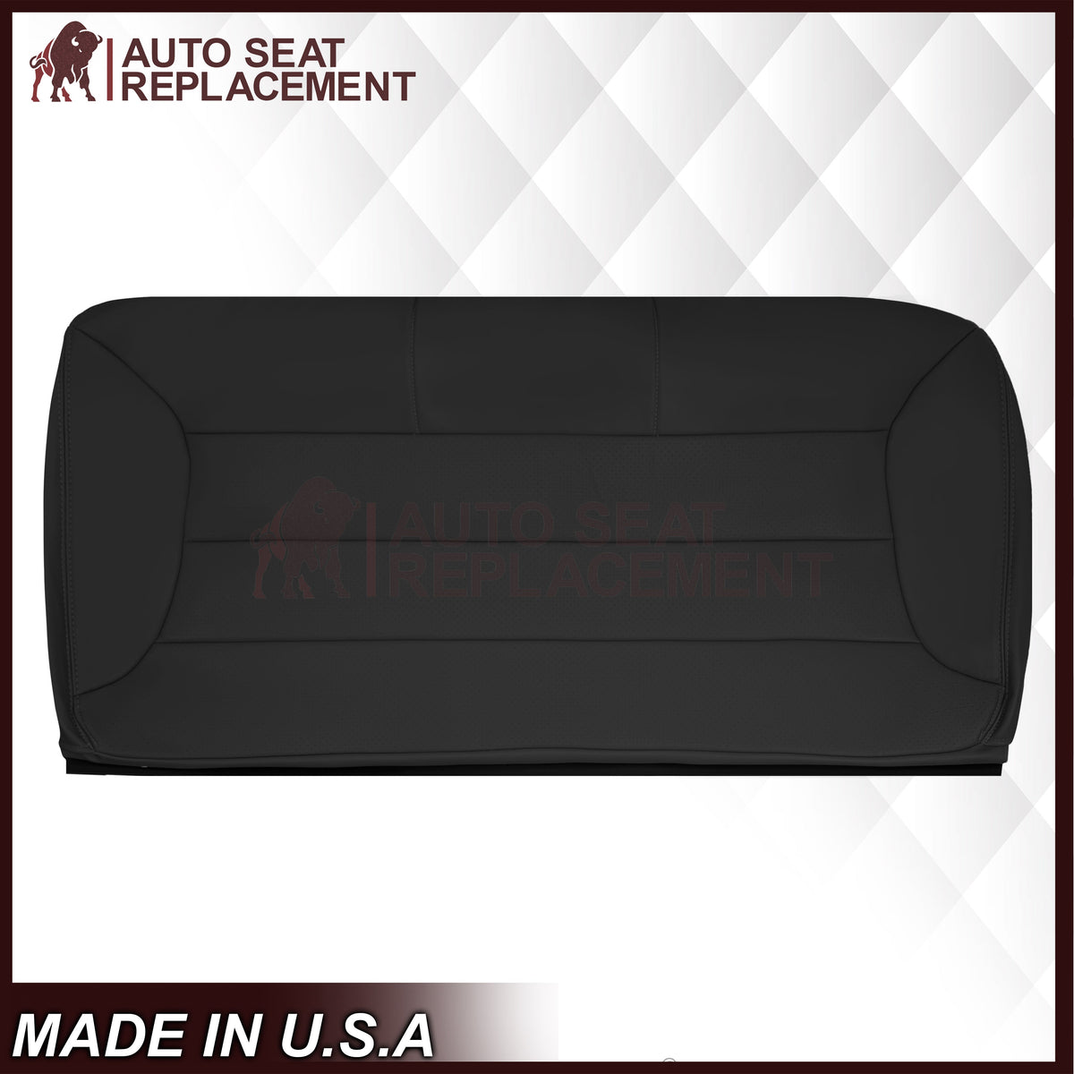 1992 - 1996 Ford Bronco Eddie Bauer Second Row Synthetic Leather Seat Cover In Black