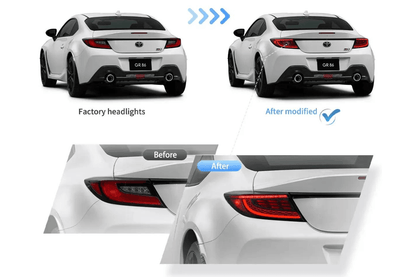 Toyota 86 GR86 Subaru BRZ Full LED Tail Lights Upgrade (2021 and Up)