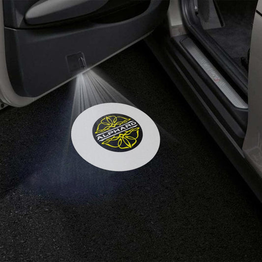 Toyota Alphard 1st/2nd Gen Door Stick On Puddle Lights Various Designs 2002-2015