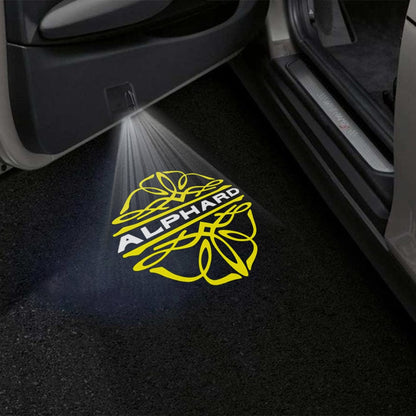 Toyota Alphard 1st/2nd Gen Door Stick On Puddle Lights Various Designs 2002-2015