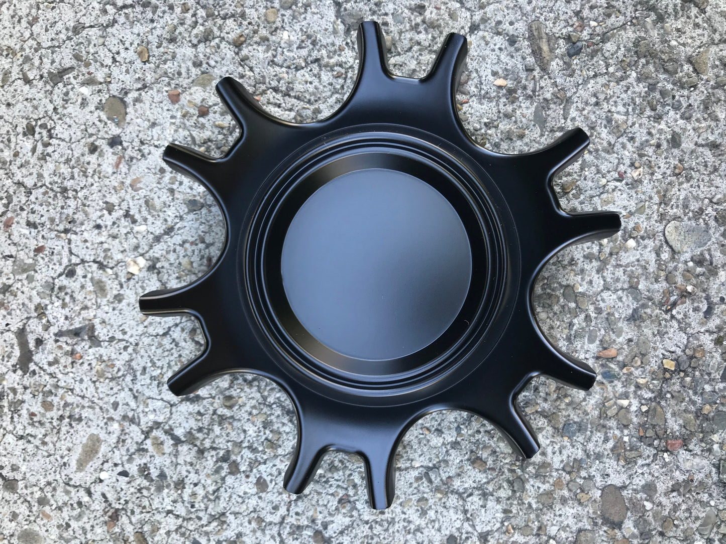 Wheels Center Caps for TR4 Matte Black C-1539 Fit TR4 17"x8 17"x9 Satin Black Wheel (Replacement Blank Center Cap)