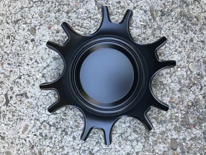 Wheels Center Caps for TR4 Matte Black C-1539 Fit TR4 17"x8 17"x9 Satin Black Wheel (Replacement Blank Center Cap)