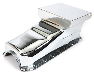 7 QT OIL PAN - SB CHEV CHROME