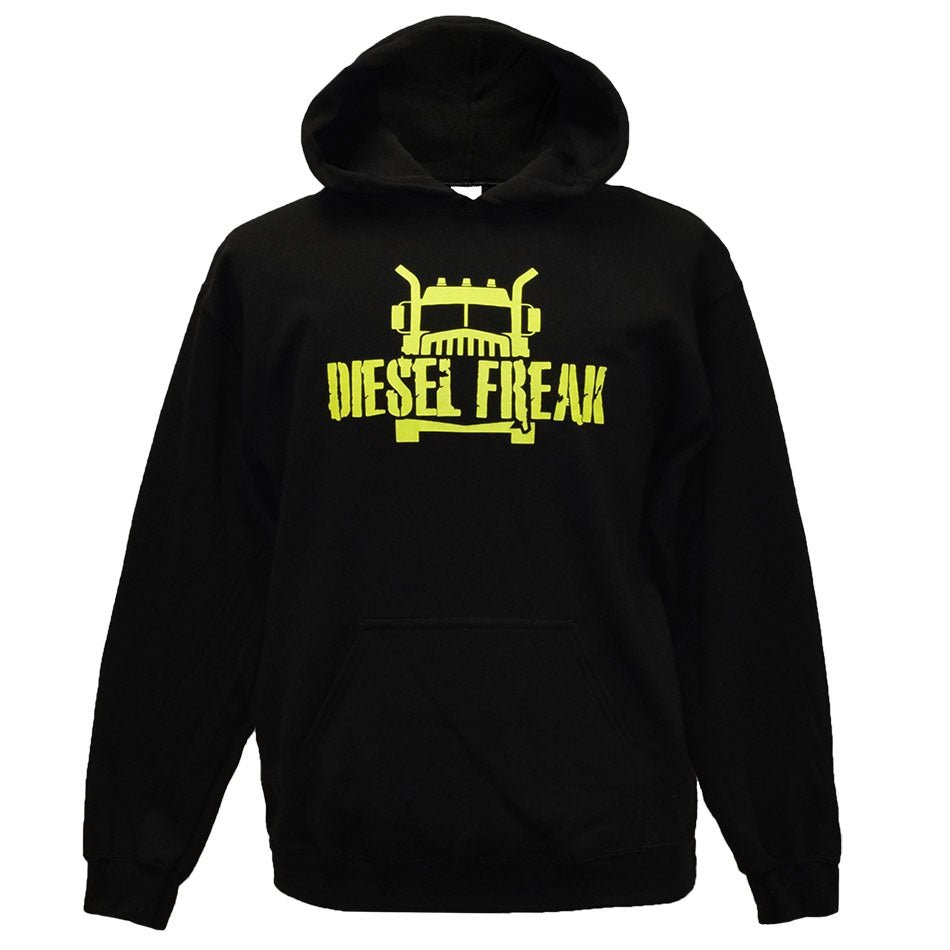 Truckin Freak Black & Yellow Adult Hoodie