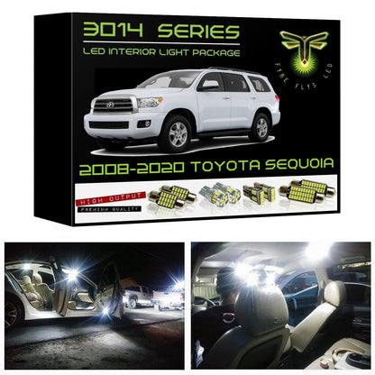 2008-2020 Toyota Sequoia Super Bright 3014 Series LED interior light kit