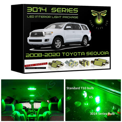2008-2020 Toyota Sequoia Super Bright 3014 Series LED interior light kit