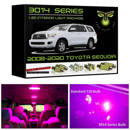 2008-2020 Toyota Sequoia Super Bright 3014 Series LED interior light kit
