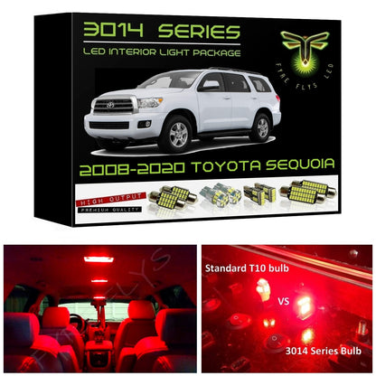 2008-2020 Toyota Sequoia Super Bright 3014 Series LED interior light kit