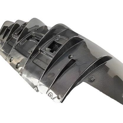 N Style Carbon Fiber Rear Diffuser for Ferrari F8 Tributo