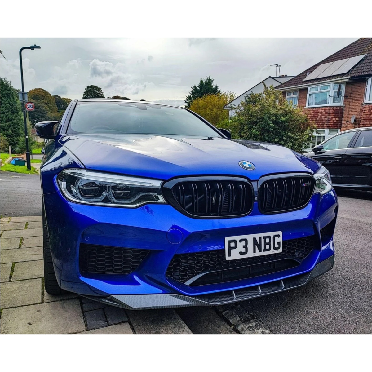 Aggressive M Style Carbon Fiber Front Lip for BMW F90 M5