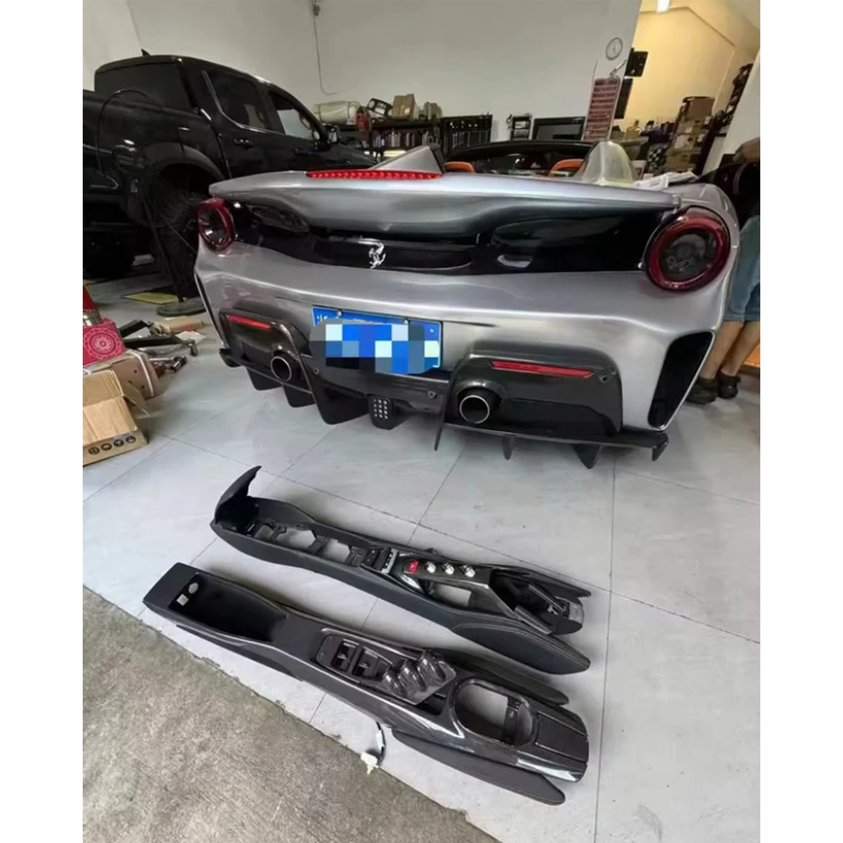Carbon Fiber Interior Trim Kit for Ferrari 488
