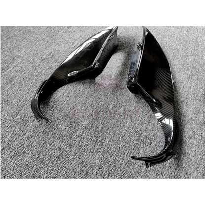 N Style Carbon Fiber Rear Fog Tail Light Surround Cover for Ferrari 488 GTB / Spider