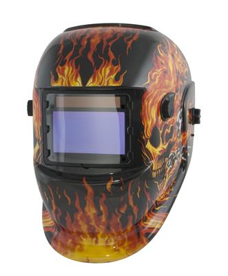 WELDING HELMET FLAMES