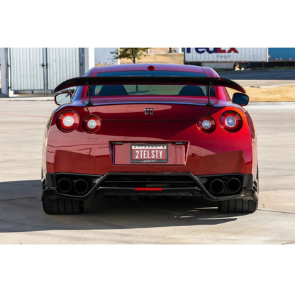 Carbon Fiber Rear Diffuser with Brake Light for Nissan GT R R35