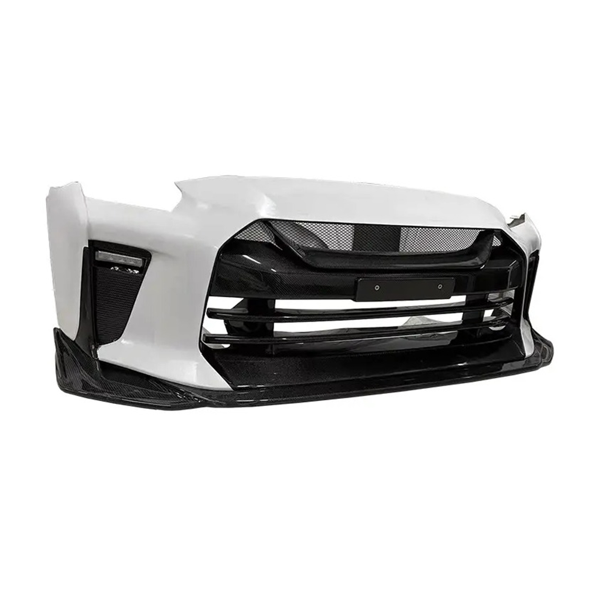 Carbon Fiber Front Bumper with Lip for Nissan GT R R35