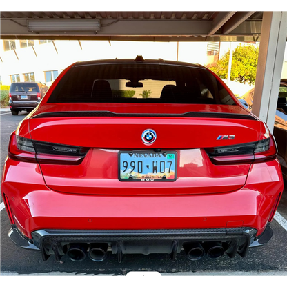 Carbon Fiber Rear Diffuser Corner Extensions for BMW G80 M3 G82 M4