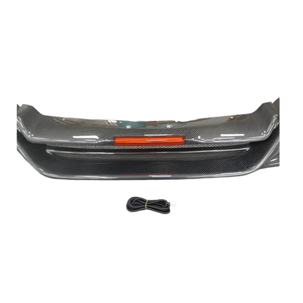 Carbon Fiber Rear Diffuser with Brake Light for Nissan GT R R35