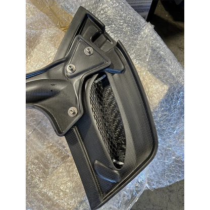 Carbon Fiber Rear Engine Bonnet Cover Window for Ferrari 488 Spyder