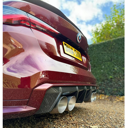 M Performance Style Carbon Fiber Rear Diffuser for BMW G80 M3 G82 G83 M4