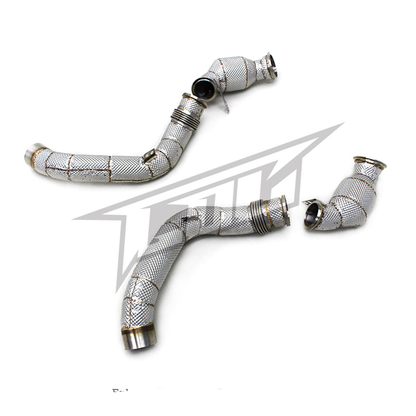 Stainless Catted Downpipe Heat Shield for BMW M5 F90 4.4T