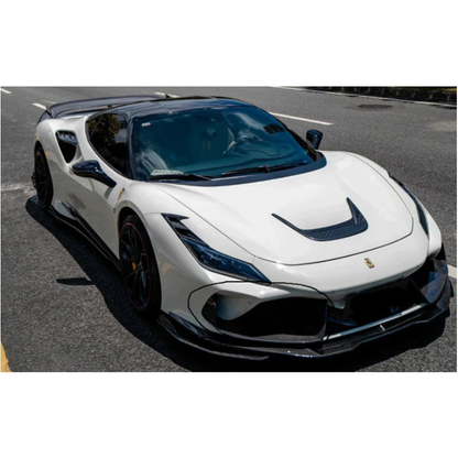 Prepreg Carbon Fiber Front Bumper Air Vent Intake Trim for Ferrari F8