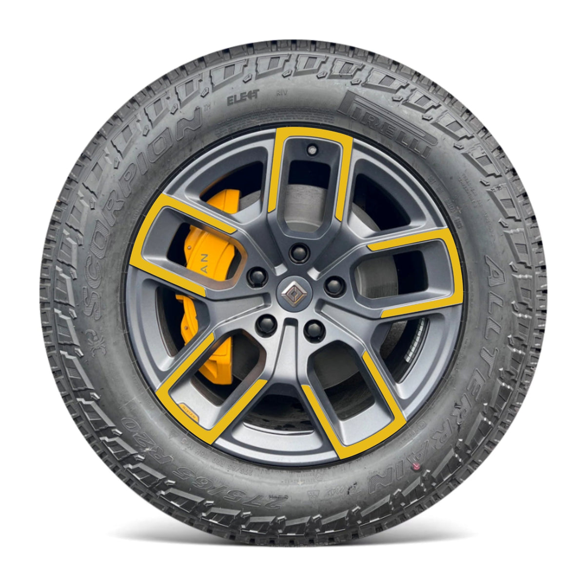 Wheels Vinyl Covers | Spokes Color Wrap Chrome Delete for Rivian R1T & Rivian R1S
