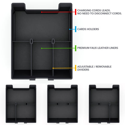 Armrest Organizer | for Rivian R1T & R1S 2021-2027, Storage Tray