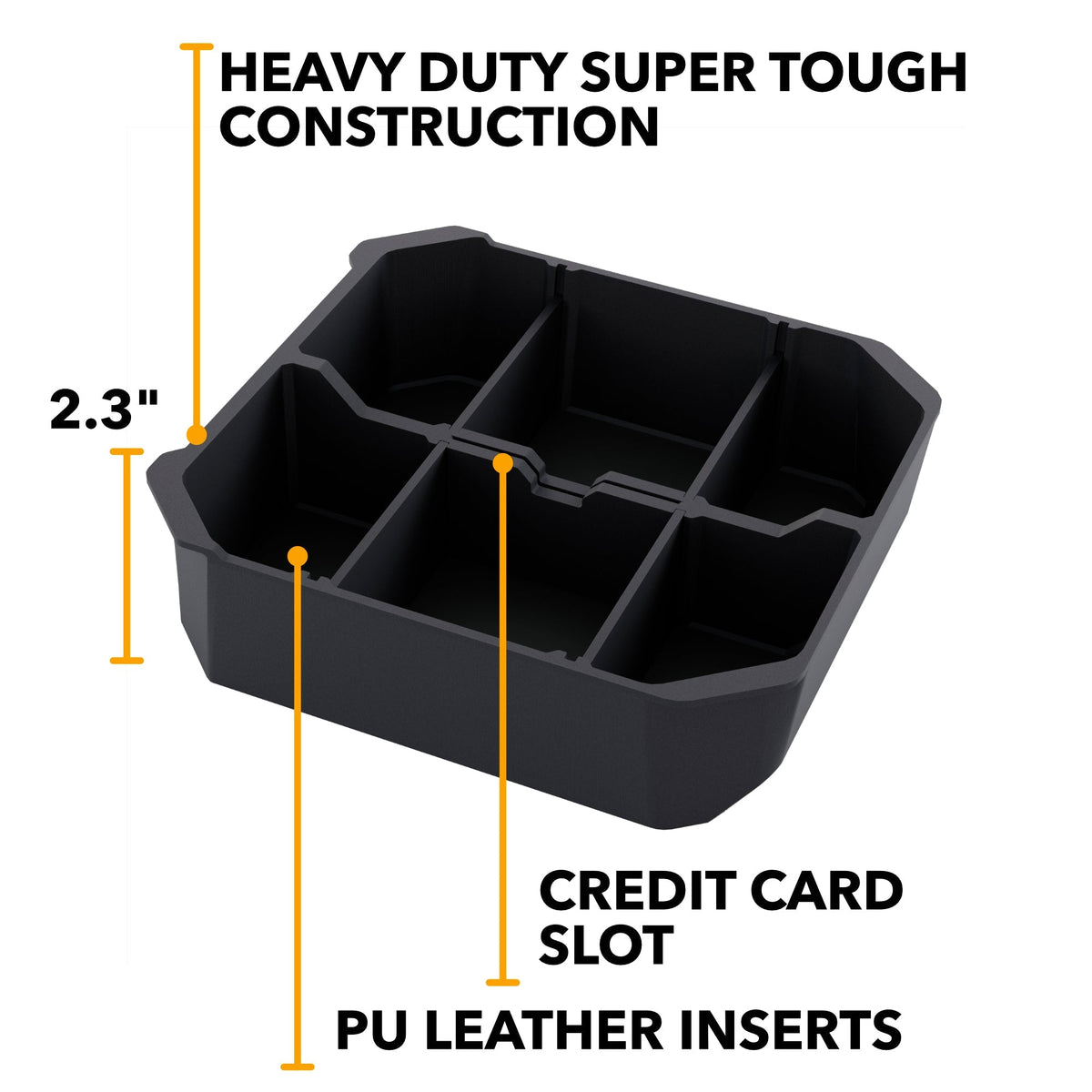 Armrest Organizer | Tesla Cybertruck - Center Console Storage Insert