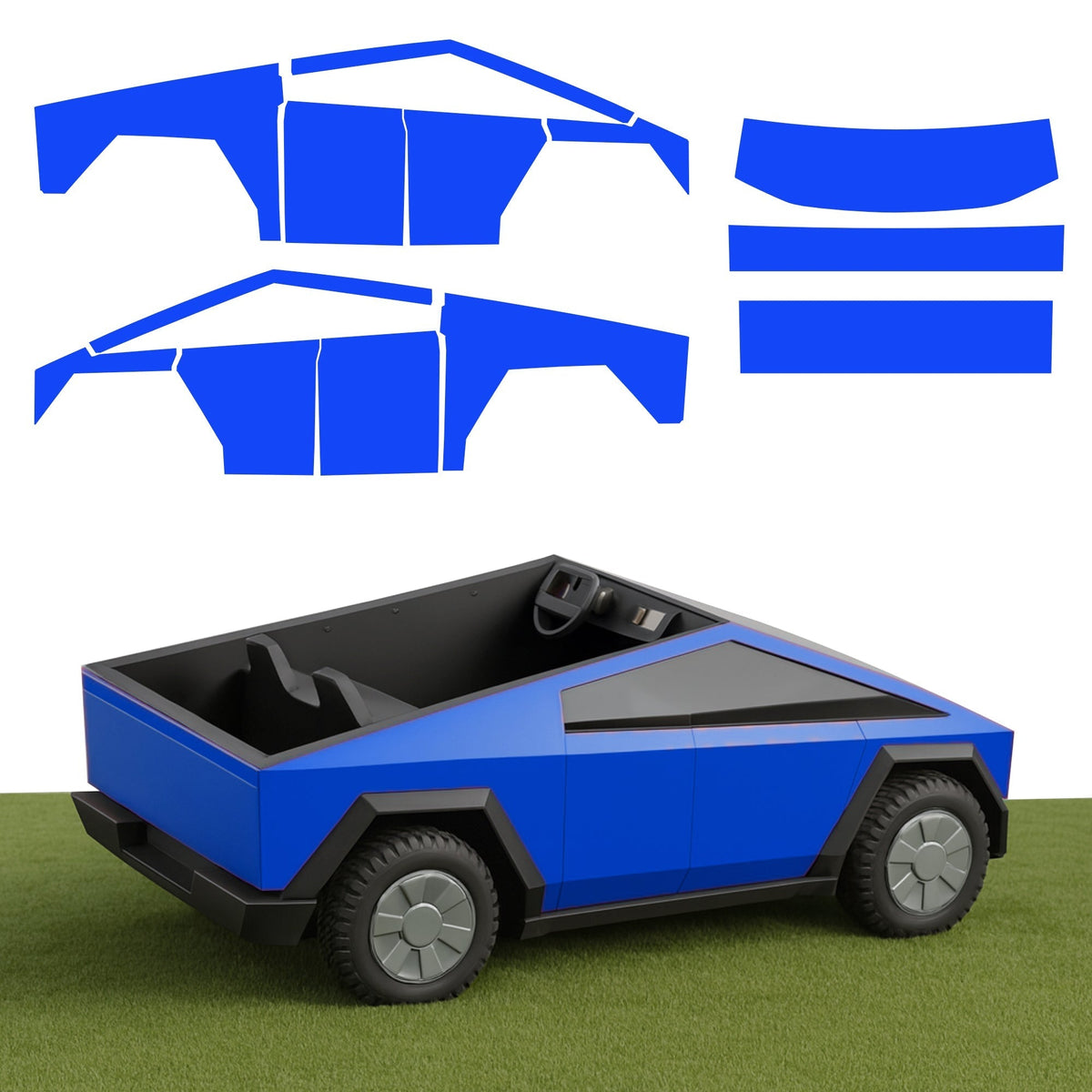 Full Vinyl Wrap | Cybertruck for Kids