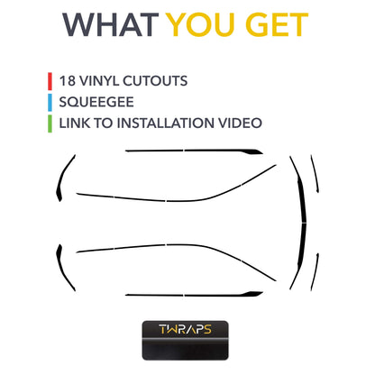 Chrome Delete Blackout Wrap Kit | Cadillac OPTIQ 2023-2026