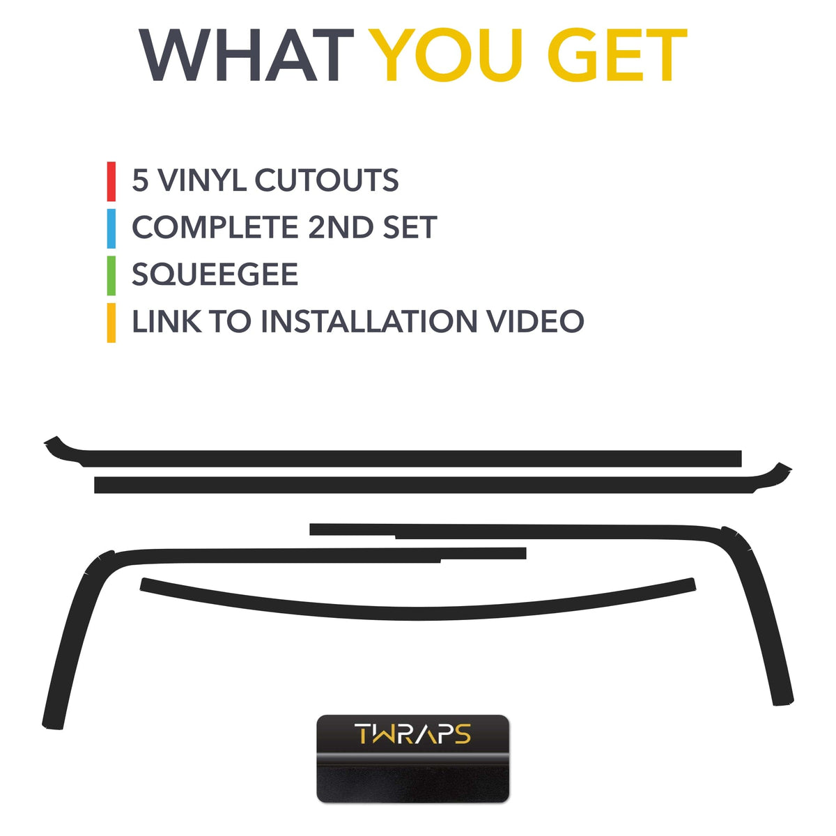Chrome Delete Blackout Wrap Kit | for Rivian R1S 2022-2027