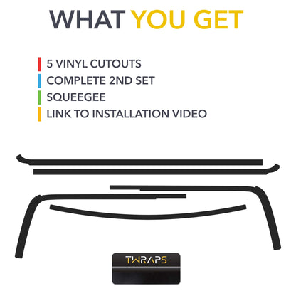 Chrome Delete Blackout Wrap Kit | for Rivian R1S 2022-2027