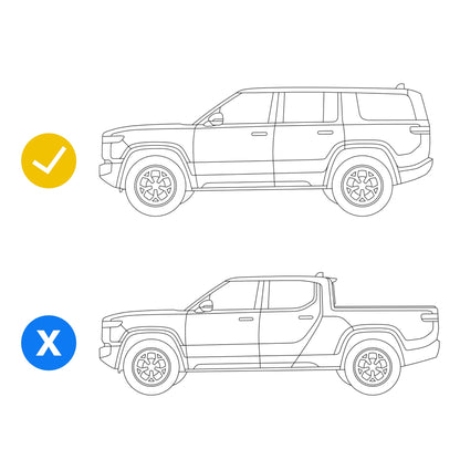 Chrome Delete Blackout Wrap Kit | for Rivian R1S 2022-2027