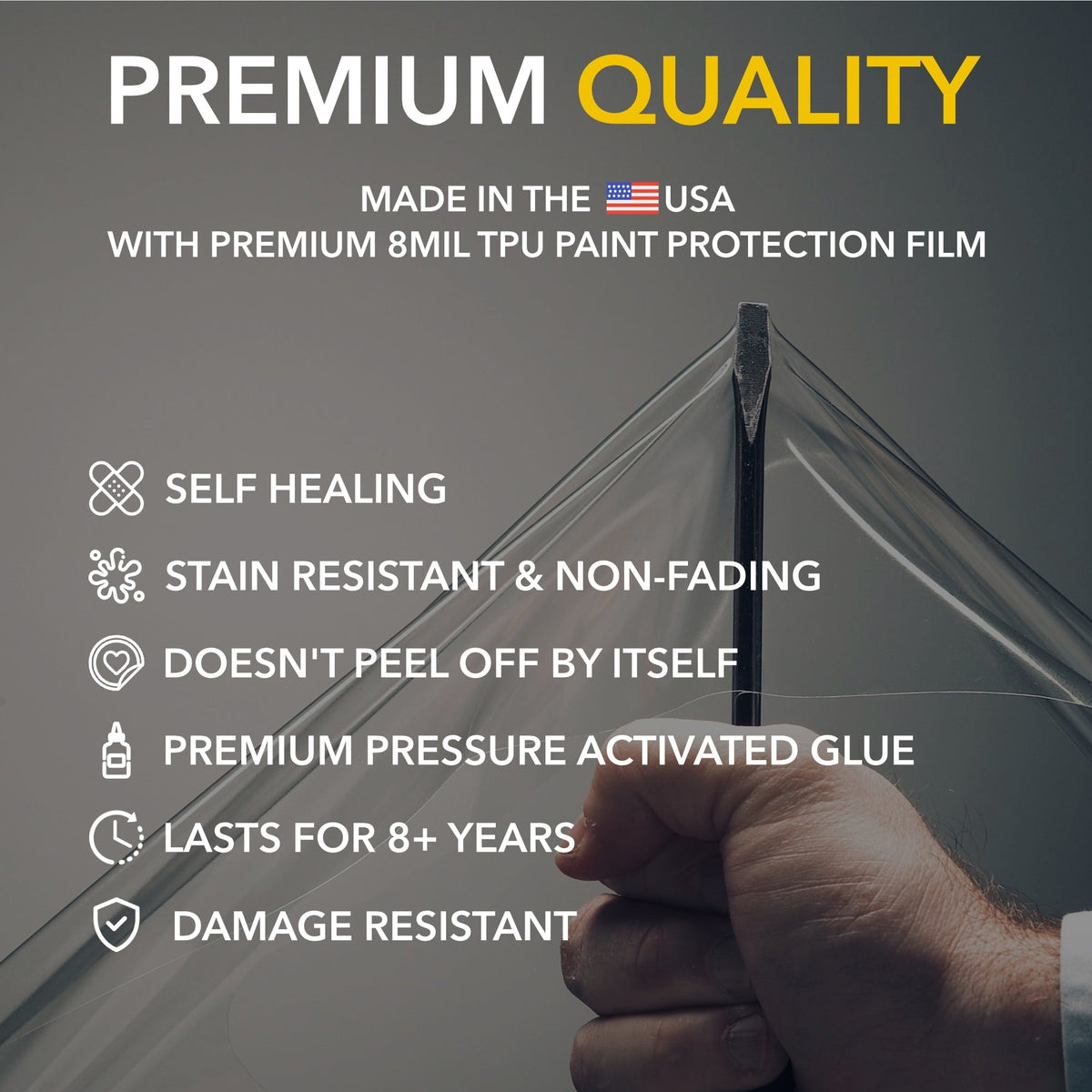 Clear/Stealth PPF Wrap | Paint Protection Film for Tesla Model 3 Highland 2024-2027