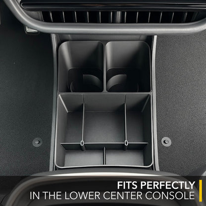 Floor Storage Organizer | Lower Center Console Tray for Rivian R1S & R1T 2021-2027