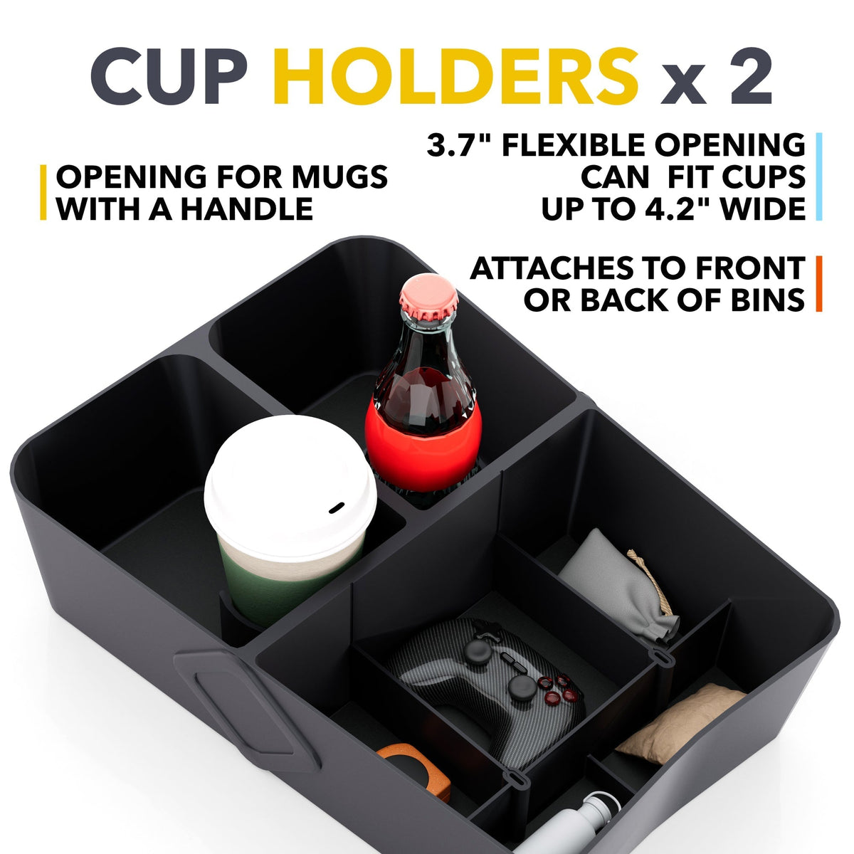 Floor Storage Organizer | Lower Center Console Tray for Rivian R1S & R1T 2021-2027