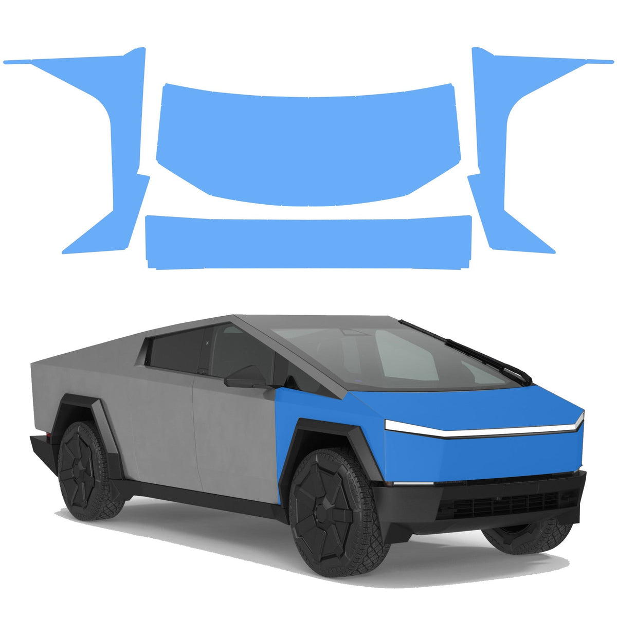 Clear/Stealth PPF Wrap | Full Front or Full Body Paint Protection Film for Tesla Cybertruck