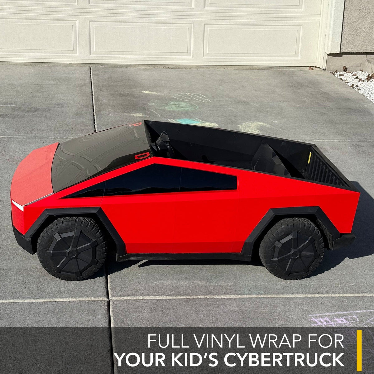 Full Vinyl Wrap | Cybertruck for Kids