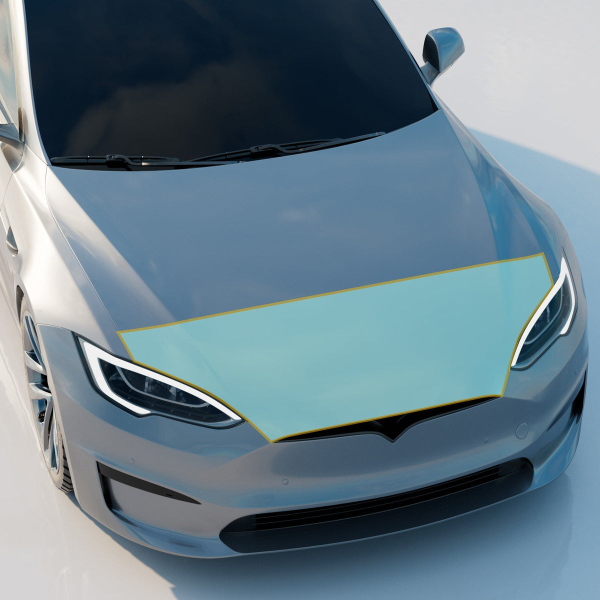 Mini Hood PPF | Anti Scratch Paint Protection Film Cover for Tesla Model S 2021-2026